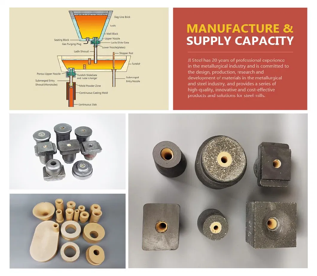 Ladle Refractory Material Quality High Alumina Tundish Nozzle